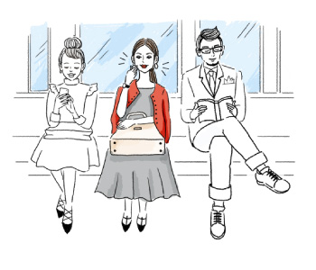 電車の中でもパパッとキレイ