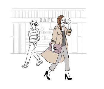 歩きながらでもチャチャッとキレイ